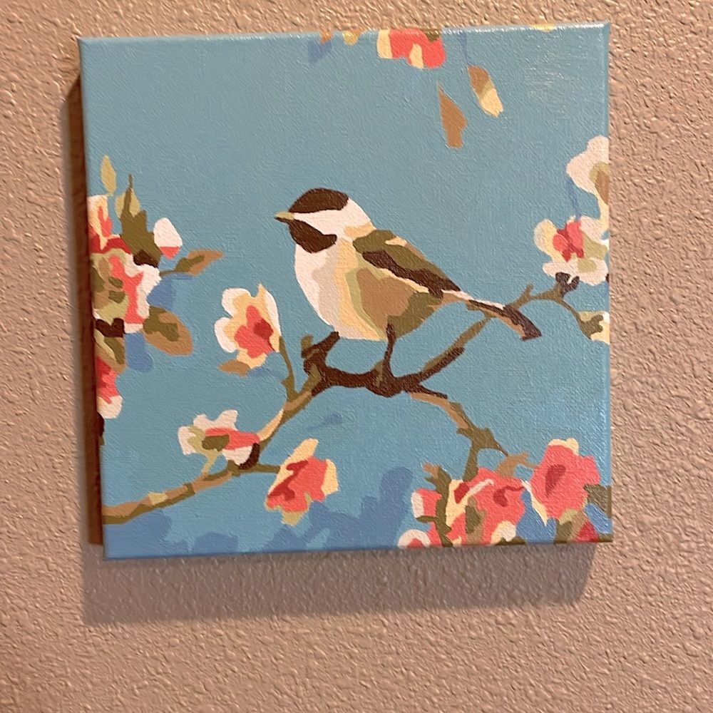 8x8” bird painting